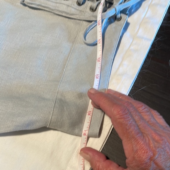 Cabi 100% Linen Maxi skirt Sz S/M Corseted Closure Grey EUC - Picture 7 of 9